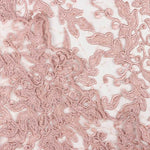 Tul Bordado Flor Rosa Nude - Ribes y Casals