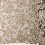 Tul Bordado Flor Visón - Ribes y Casals