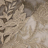 Tul Bordado Flor Visón - Ribes y Casals