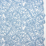 Tul Bordado Geo Azul Denim - Ribes y Casals