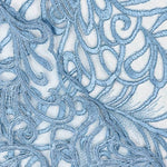 Tul Bordado Geo Azul Denim - Ribes y Casals