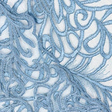 Tul Bordado Geo Azul Denim - Ribes y Casals