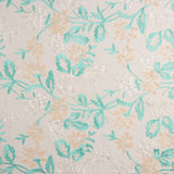 Tul Bordado Lentejuelas Hojas Verde Agua - Ribes y Casals