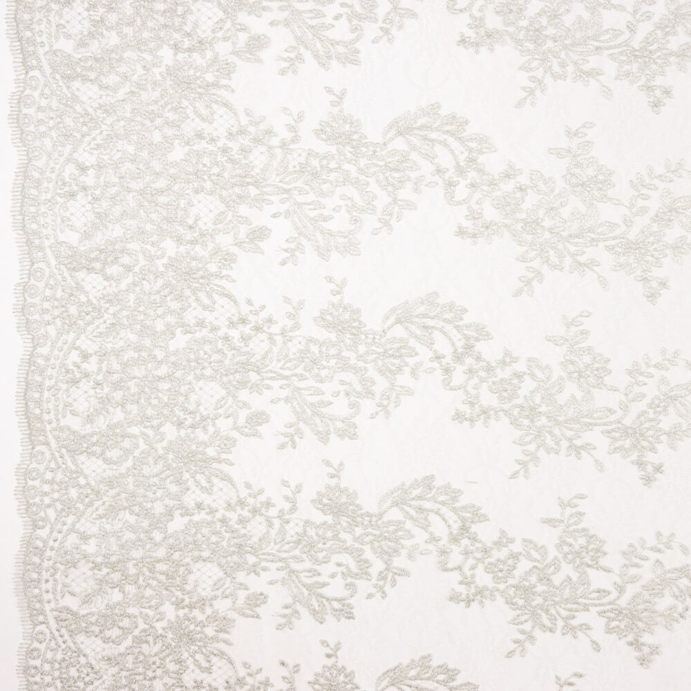 Tul Bordado Lurex Plata - Ribes y Casals