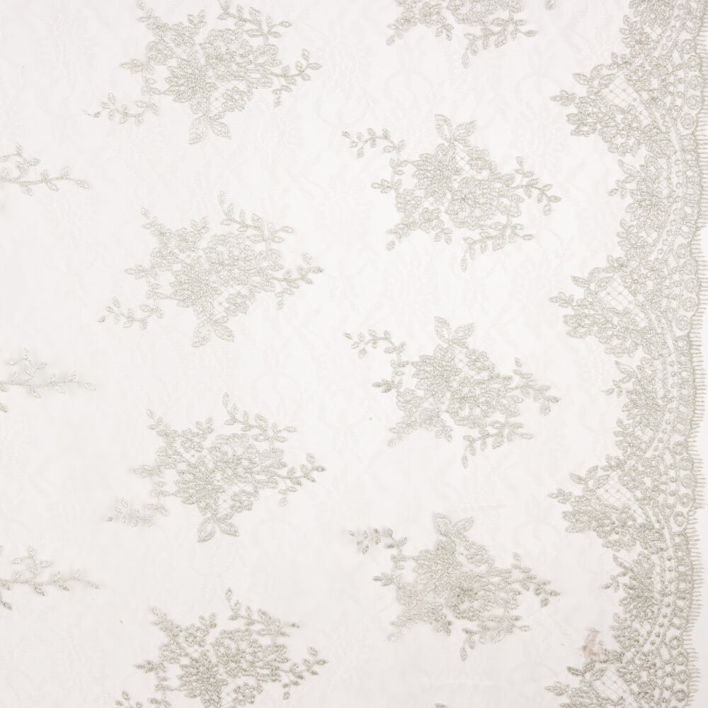 Tul Bordado Lurex Plata - Ribes y Casals