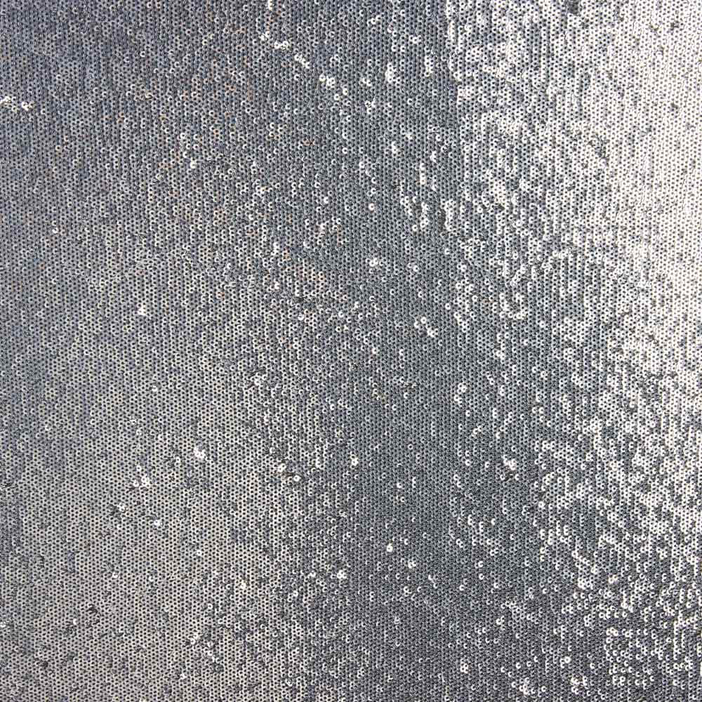 Tul Lentejuela Brillante Plata Negro - Ribes y Casals