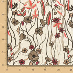 Tul Lentejuela Flor Beige - Ribes y Casals