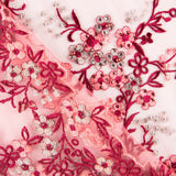 Tul Lentejuela Jardín Fresa - Ribes y Casals