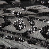 Tul Lentejuela Lycra Cher Negro - Ribes y Casals