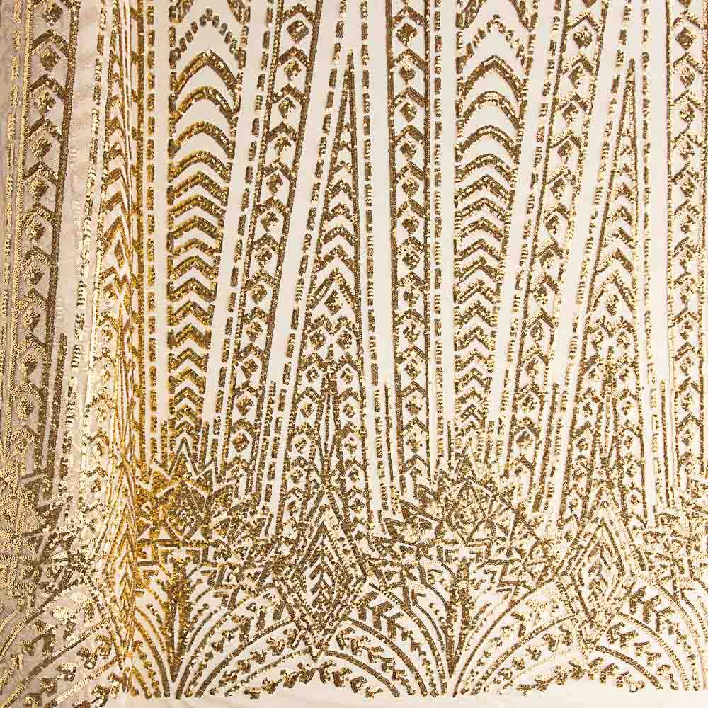 Tul Lentejuela Lycra Cher Oro - Ribes y Casals