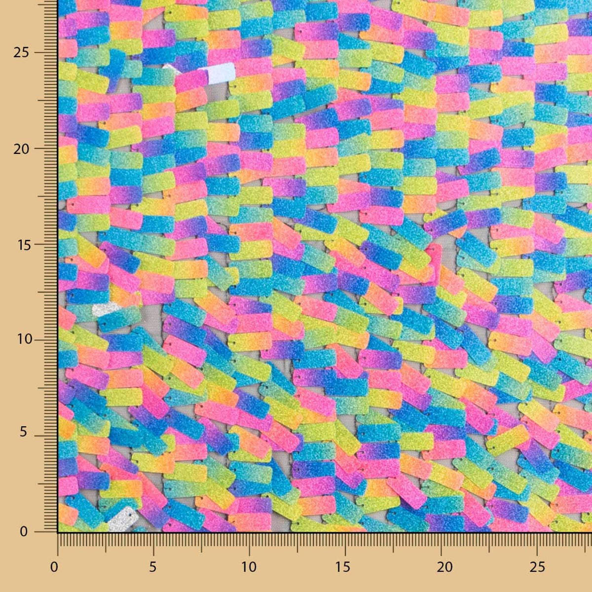 Tul Lentejuela Rectangular Colores - Ribes y Casals