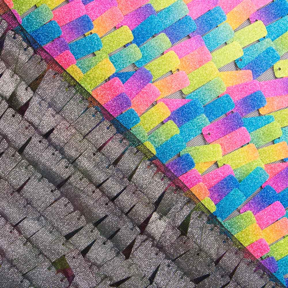 Tul Lentejuela Rectangular Colores - Ribes y Casals