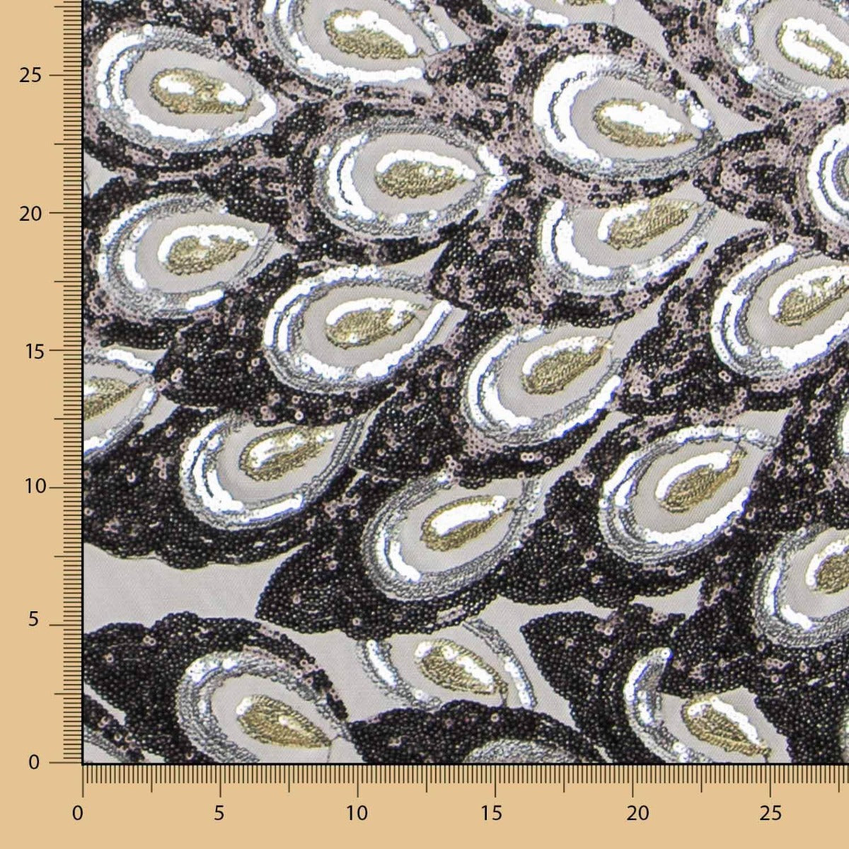 Tul Lentejuela Fantasía Real Negro - Ribes y Casals