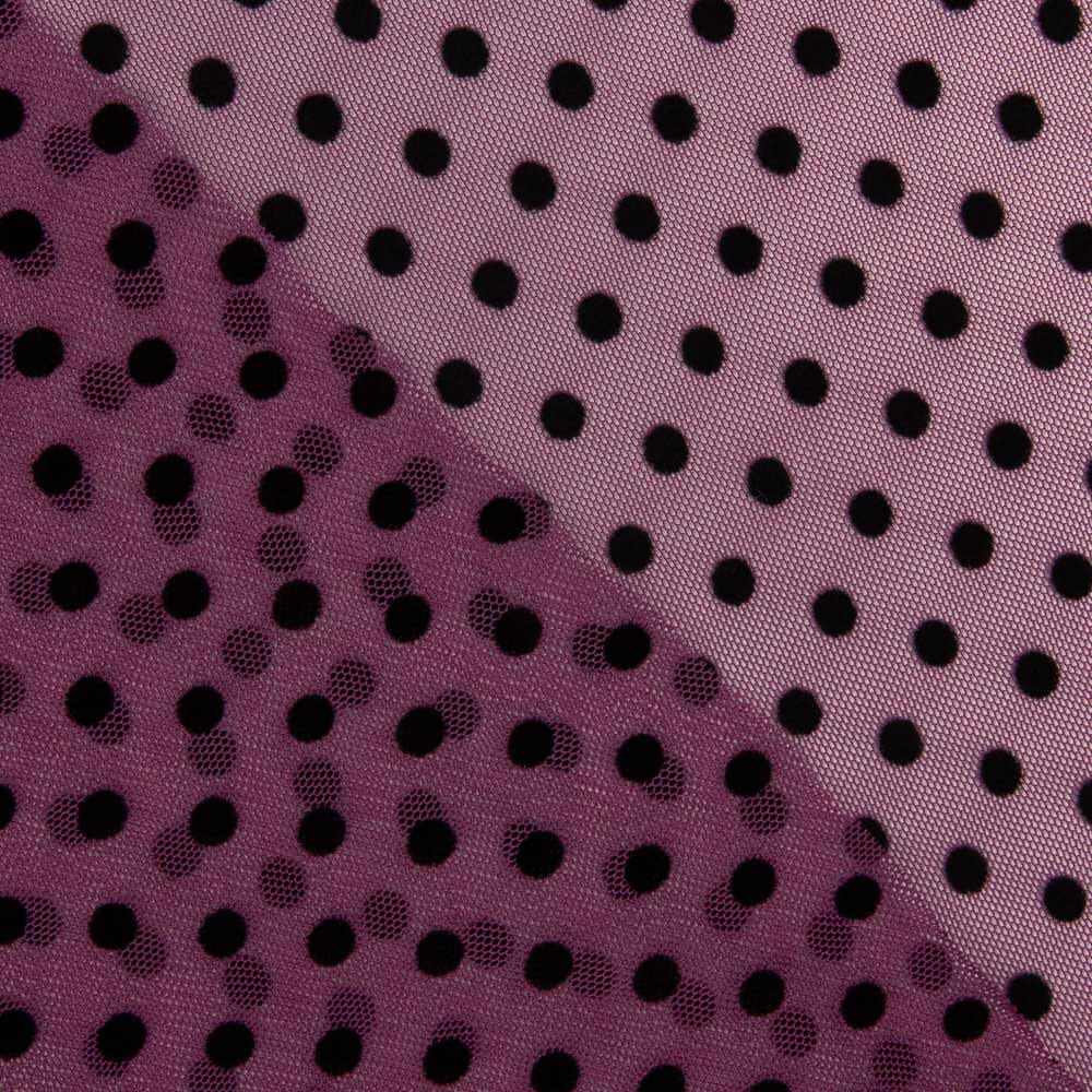 Tul Lycra Flocado Orquídea - Ribes y Casals