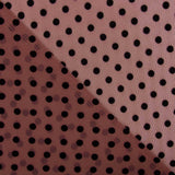 Tul Lycra Flocado Rosa Ruibarbo - Ribes y Casals