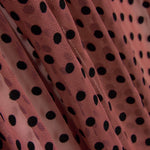 Tul Lycra Flocado Rosa Ruibarbo - Ribes y Casals