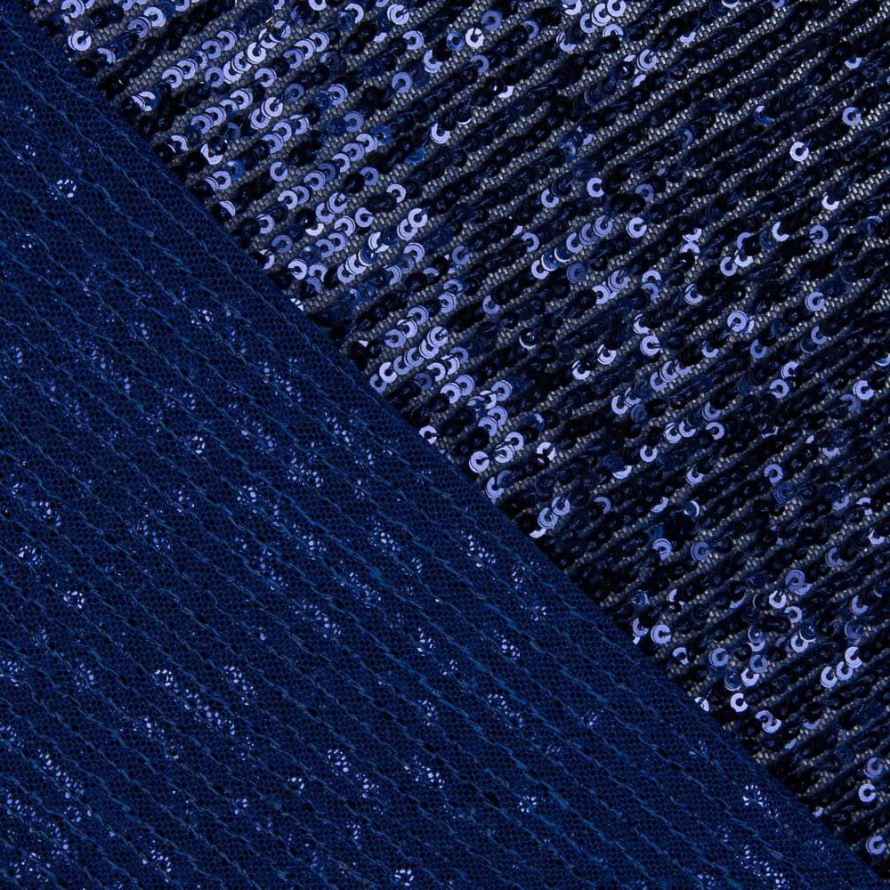 Tul Lycra Lentejuela Azul Noche - Ribes y Casals