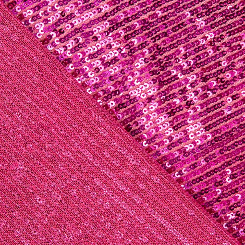 Tul Lycra Lentejuela Rosa Barbie - Ribes y Casals