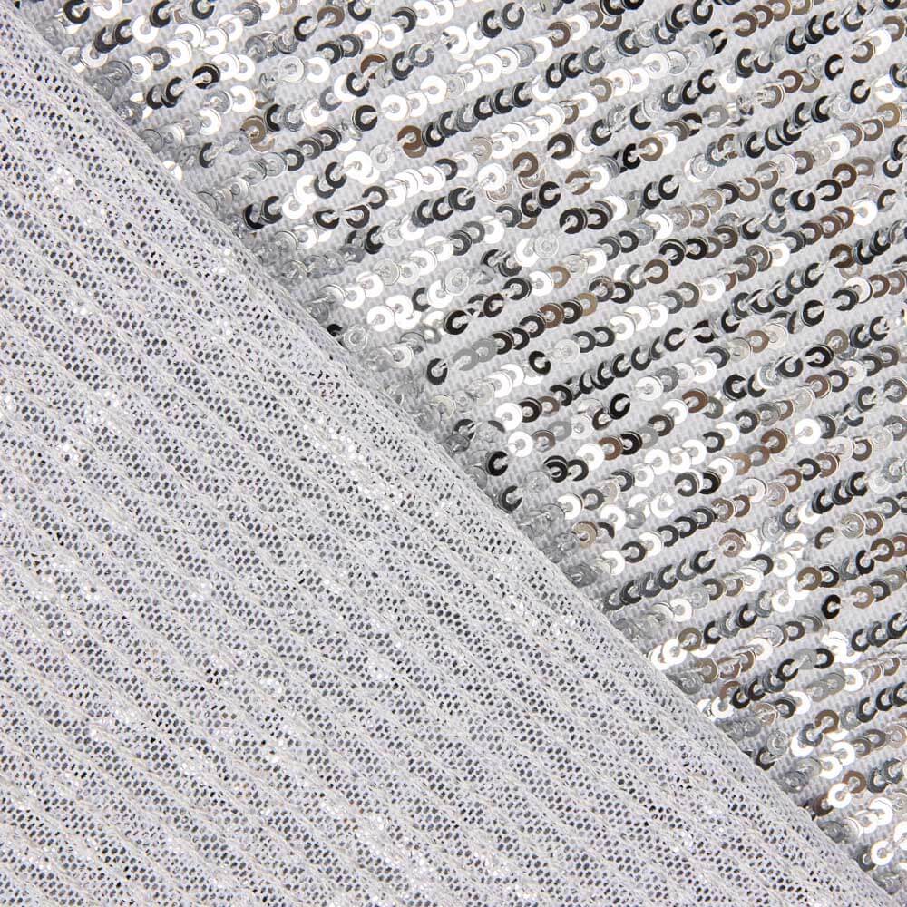 Tul Lycra Lentejuela Plata Claro - Ribes y Casals
