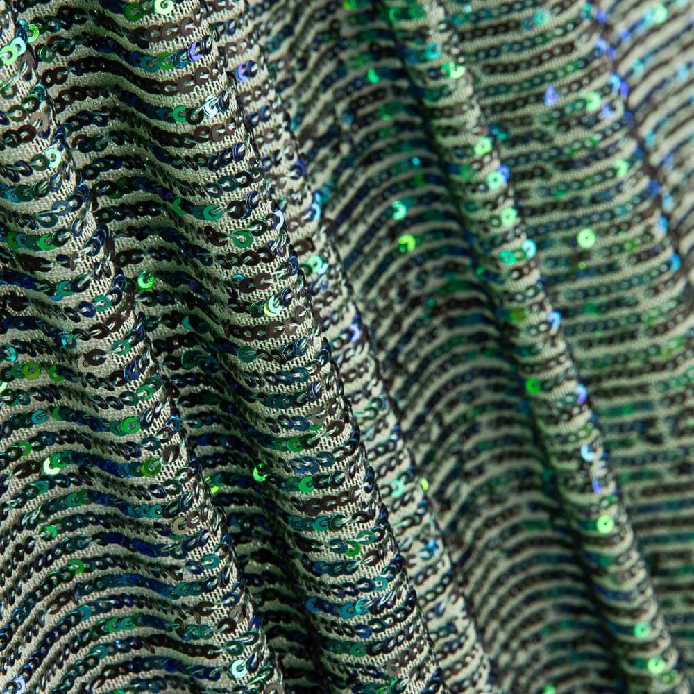 Tul Lycra  Lentejuela Verde Claro - Ribes y Casals