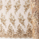 Tul Pedrería Bordado Dorado - Ribes y Casals
