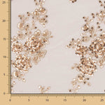 Tul Pedrería Bordado Dorado - Ribes y Casals