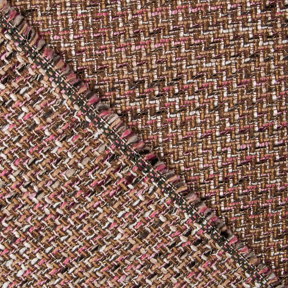 Tweed Lurex Rosa - Ribes y Casals