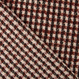 Retal Tweed Lana Cuadro Marrón 115x160 cm - Ribes y Casals