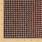 Retal Tweed Lana Cuadro Marrón 115x160 cm - Ribes y Casals