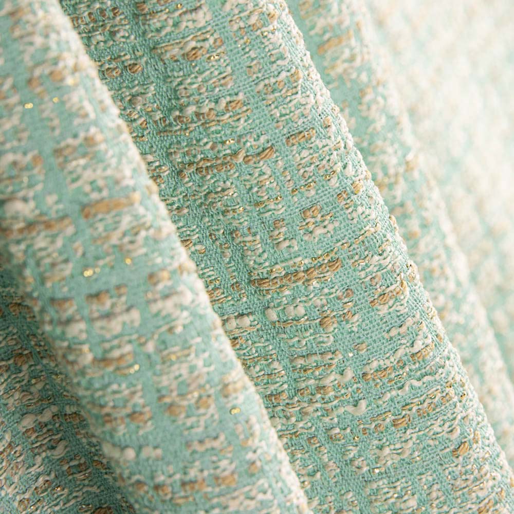 Tweed Lurex Verde Agua Claro - Ribes y Casals