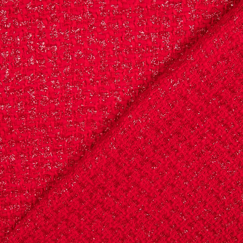 Tweed Rojo Lurex - Ribes y Casals