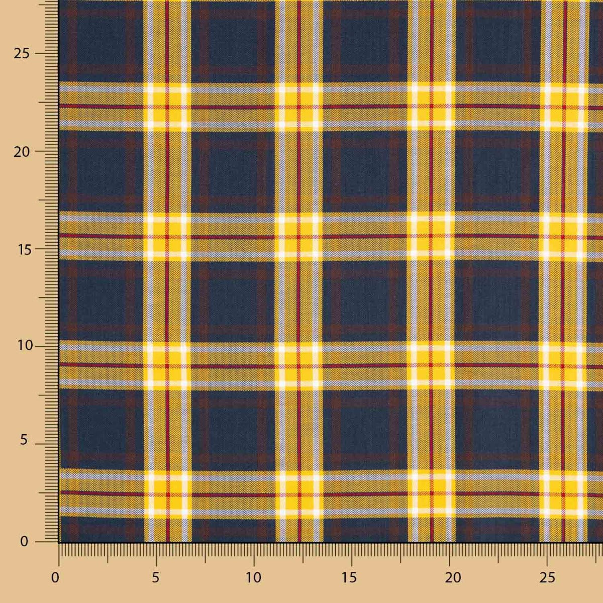 Twill Camisa Cuadros Amarillo - Ribes y Casals