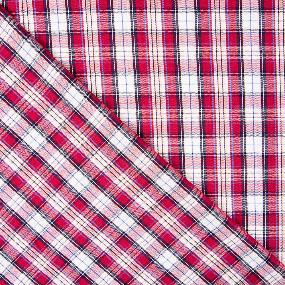 Twill Camisa Cuadros Rojo - Ribes y Casals