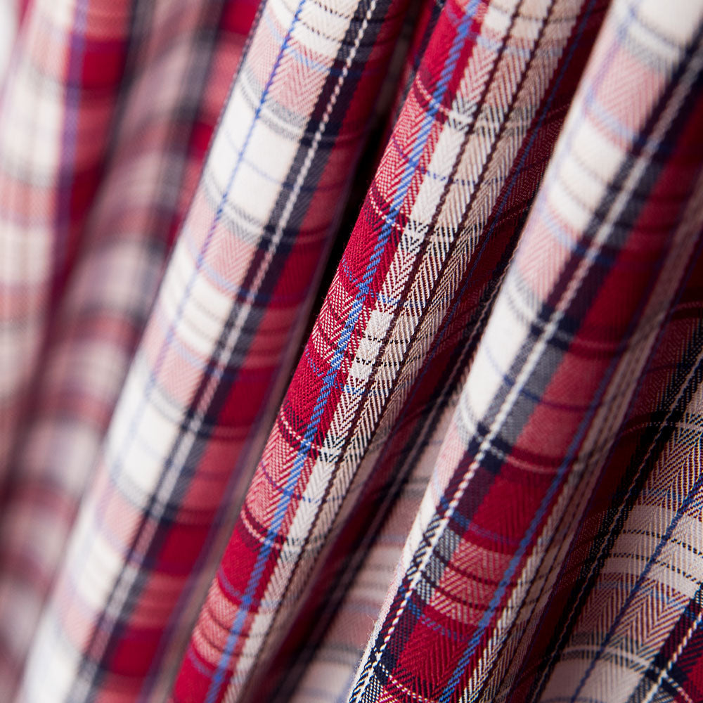 Twill Camisa Cuadros Rojo - Ribes y Casals