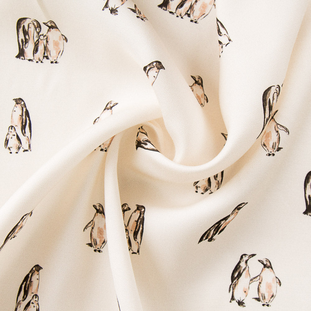 Twill Pinguinos Crudo - Ribes y Casals