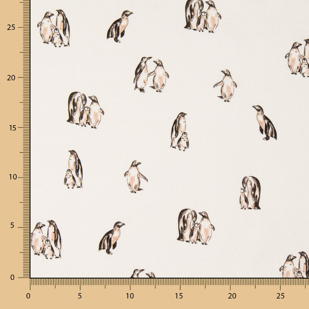 Twill Pinguinos Crudo - Ribes y Casals