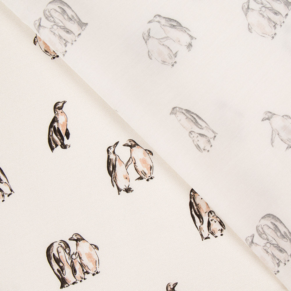 Twill Pinguinos Crudo - Ribes y Casals