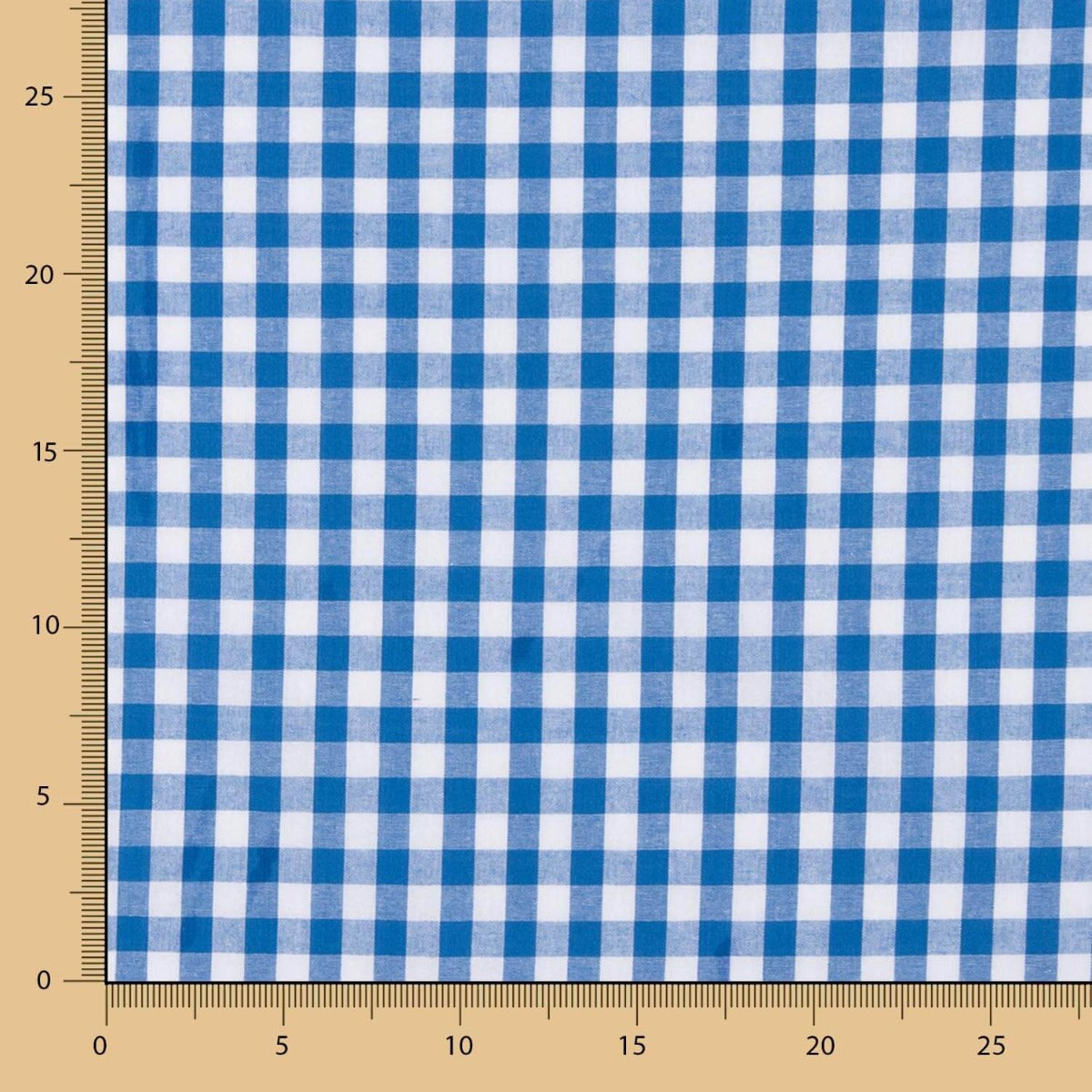 Algodón Vichy Cuadros Azul - Ribes y Casals