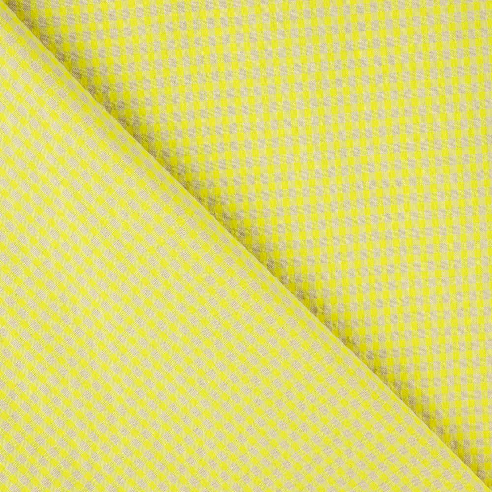 Algodón Seersucker Cuadro Mini Lima - Ribes y Casals