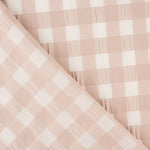 Algodón Seersucker Cuadro Maxi Rosa Palo - Ribes y Casals