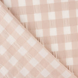 Algodón Seersucker Cuadro Maxi Rosa Palo - Ribes y Casals