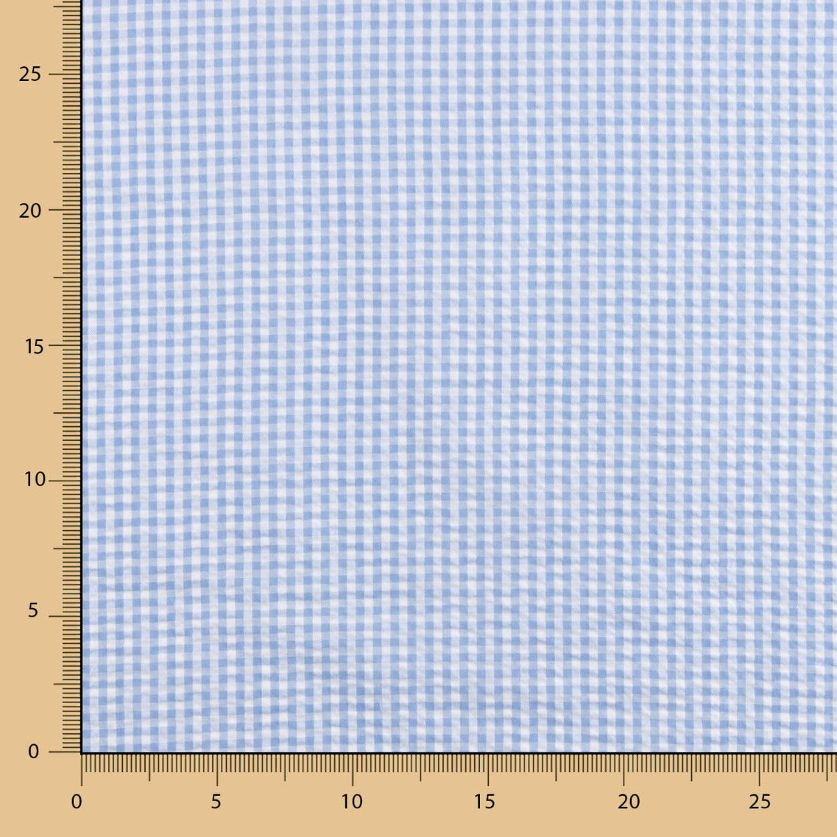 Vichy Seersuker Cuadros Celeste - Ribes y Casals