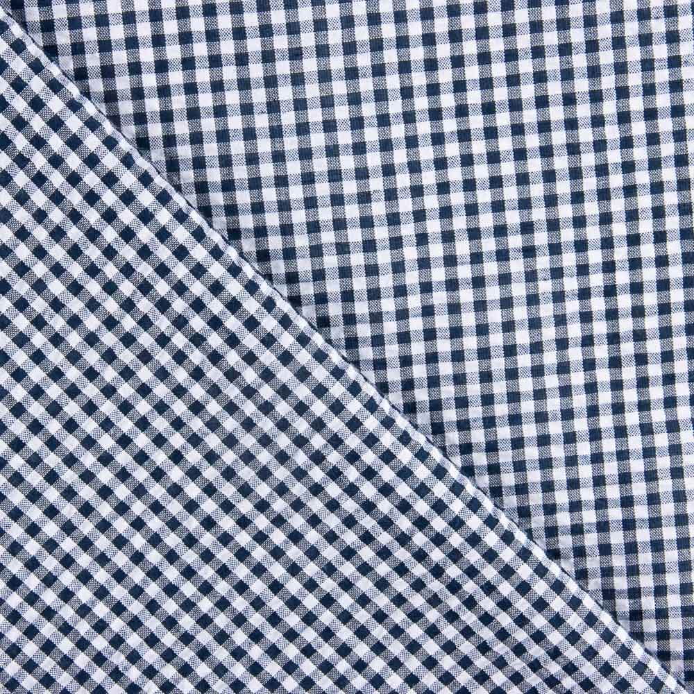 Vichy Seersuker Cuadros Marino - Ribes y Casals