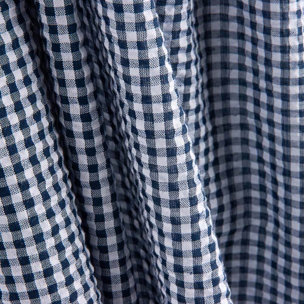 Vichy Seersuker Cuadros Marino - Ribes y Casals