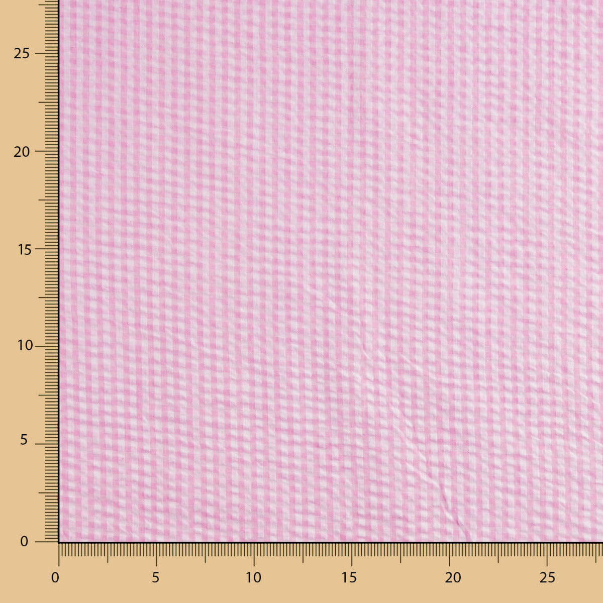 Vichy Seersuker Cuadros Rosa - Ribes y Casals