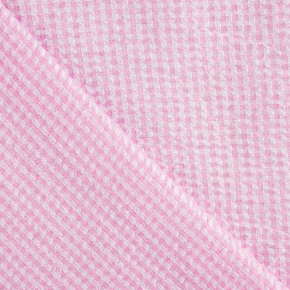 Vichy Seersuker Cuadros Rosa - Ribes y Casals