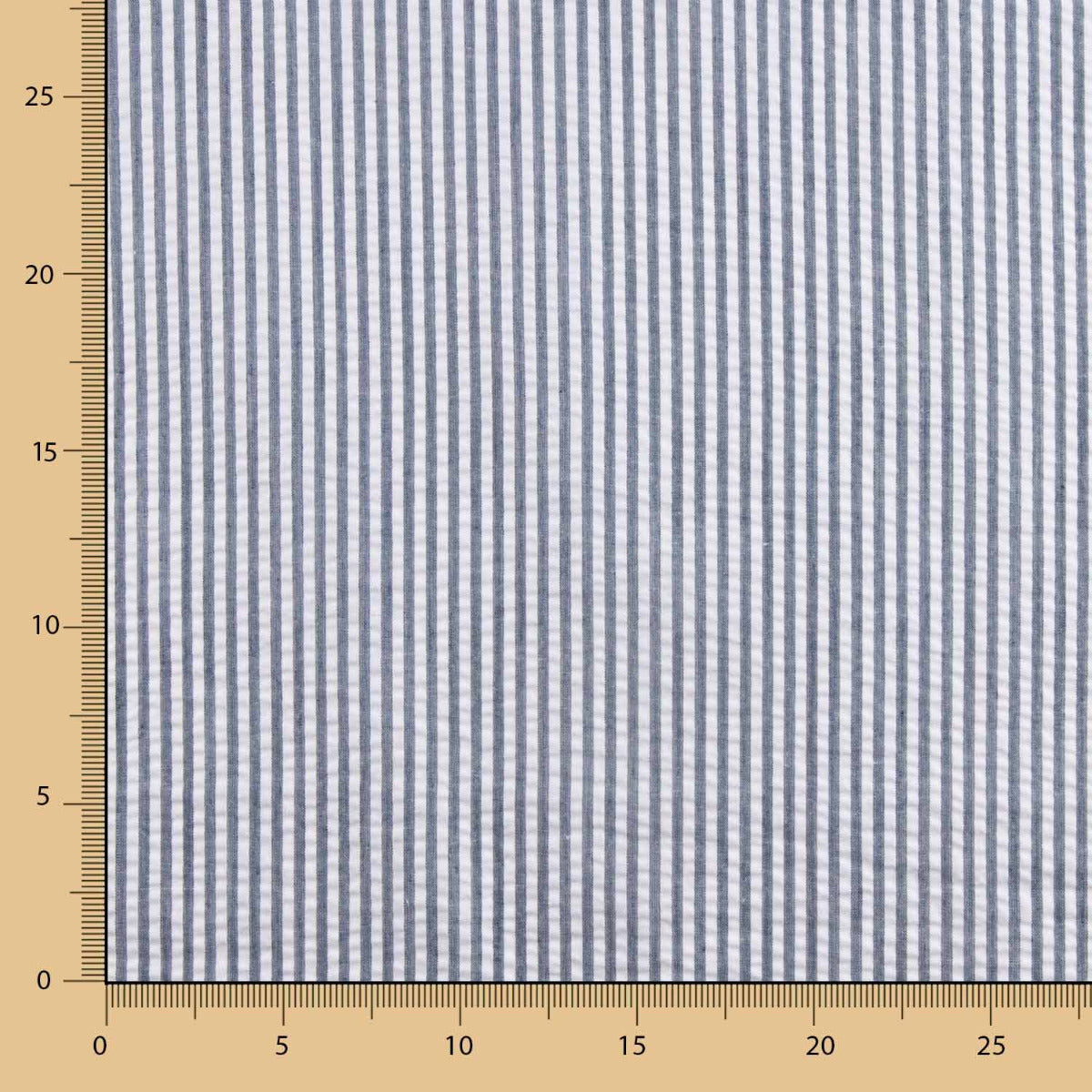 Vichy Seersuker Rayas Marino - Ribes y Casals