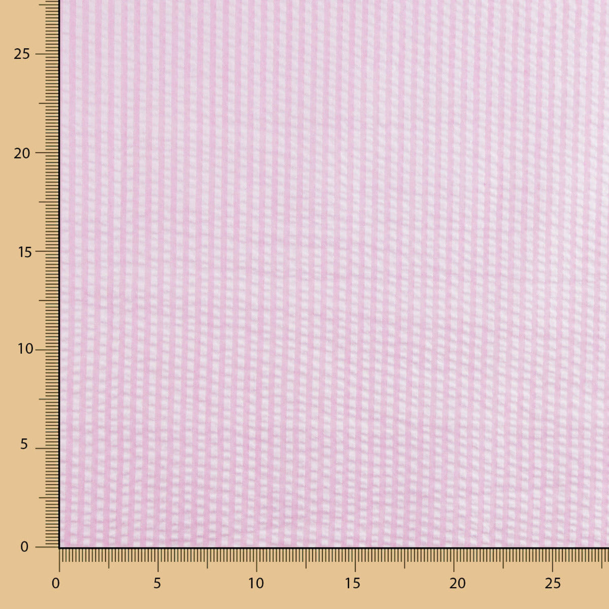 Vichy Seersuker Rayas Rosa - Ribes y Casals