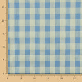 Algodón Seersucker Cuadro Maxi Azul-Verde - Ribes y Casals