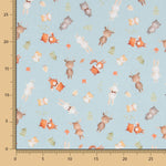 Viyela Algodón Ciervos Salvia - Ribes y Casals